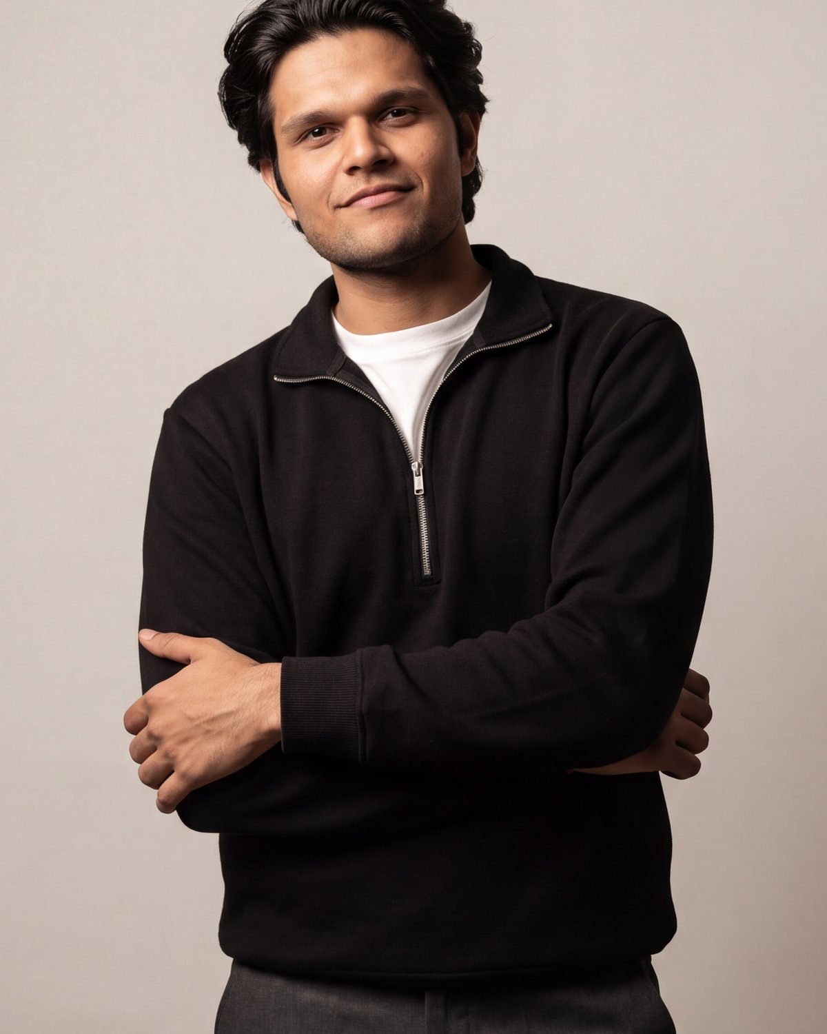 Nik in the studio